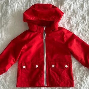 H&M Red Raincoat in Size 12-18M.